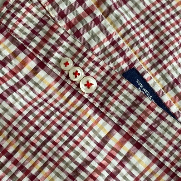 Daniel Cremieux Mens Plaid Button Down Shirt size XL Red Casual Workwear - Picture 6 of 8